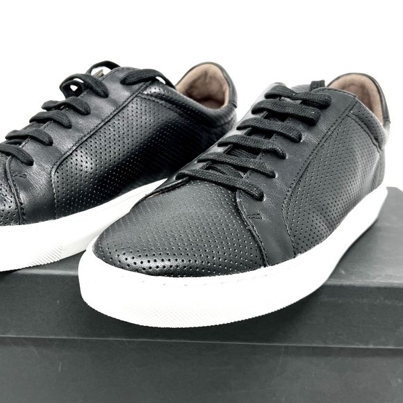 The Men's Store Bloomingdales Cupsole Perferated Leather Size 8.5 Men's Sneakers - Picture 1 of 3